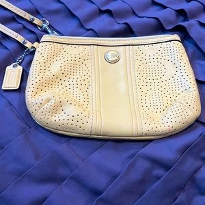 Coach wristlet - yellow